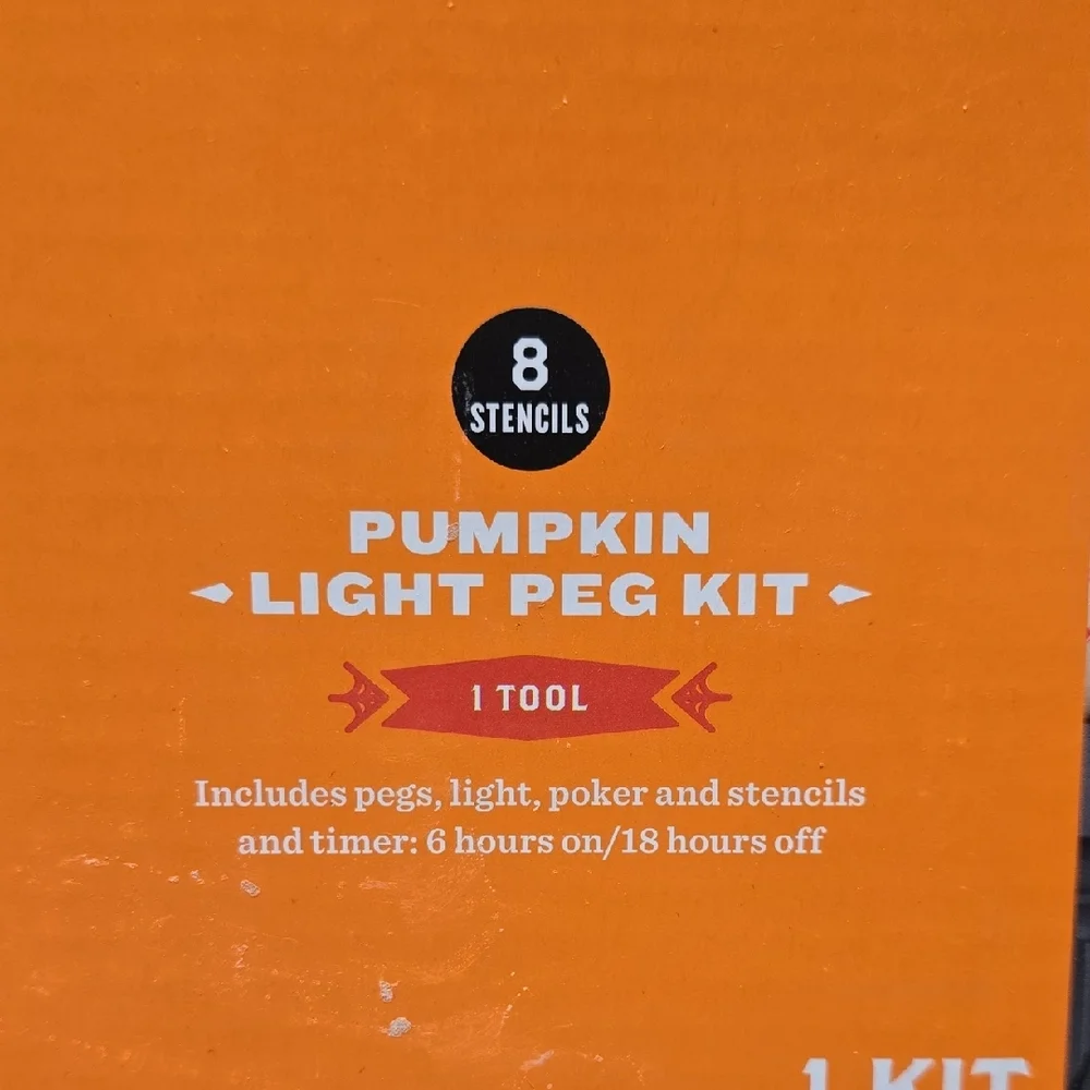 Hyde & EEK! Pumpkin Light Peg Kit – Halloween DIY Light‑Up Décor – NEW